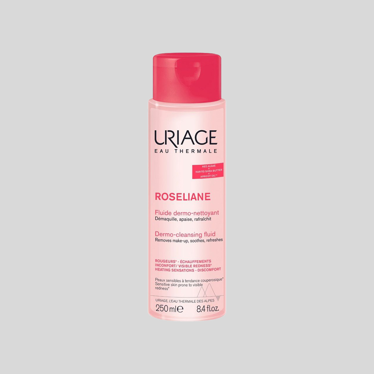 Uriage Roseliane Dermo-Cleansing Fluid švelnus valomasis veido fluidas, 250 ml