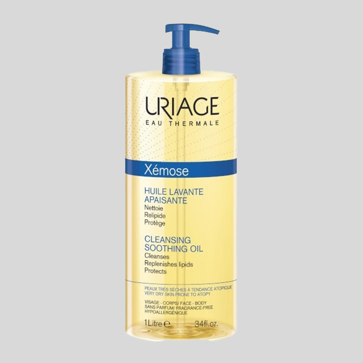 Uriage Xémose Cleansing Soothing Oil valomasis raminamasis aliejus, 1000 ml
