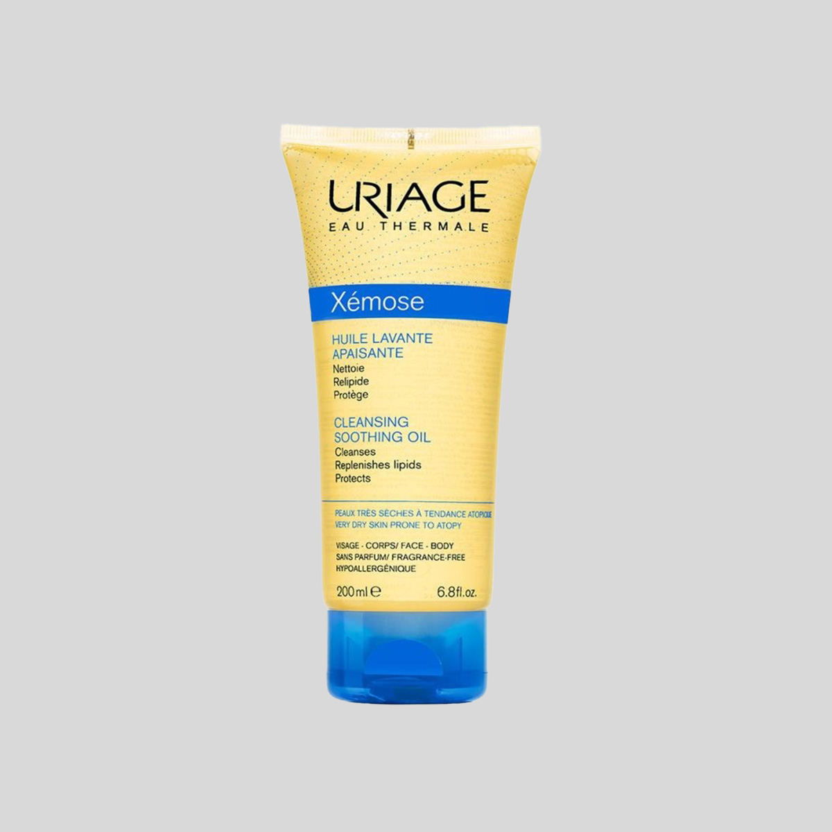 Uriage Xemose Soothing Cleansing Oil bekvapis aliejinis veido prausiklis, 200 ml