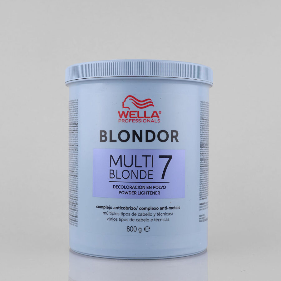 Wella Blondor Multi Blonde 7 Powder Lightener plaukų šviesinimo priemonė, 800 g