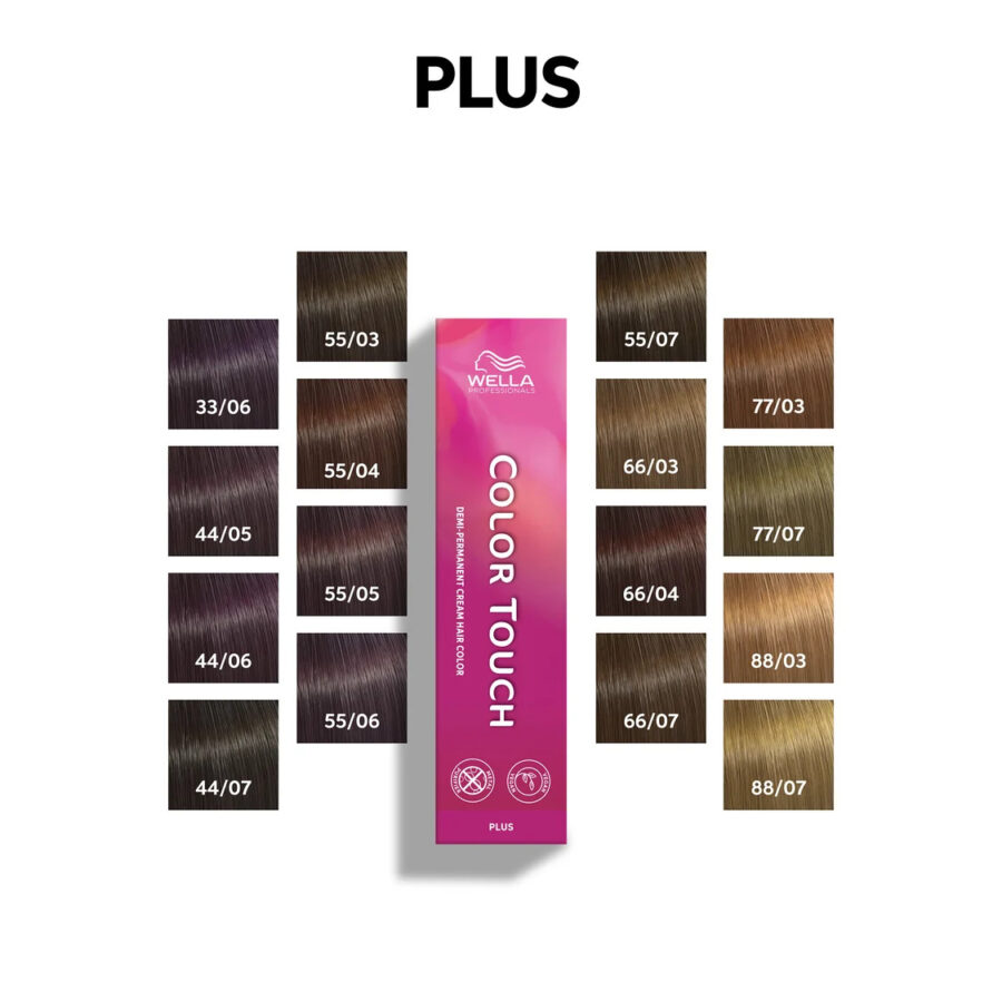 Wella Professionals Color Touch Plus plaukų dažai be amoniako, 60 ml
