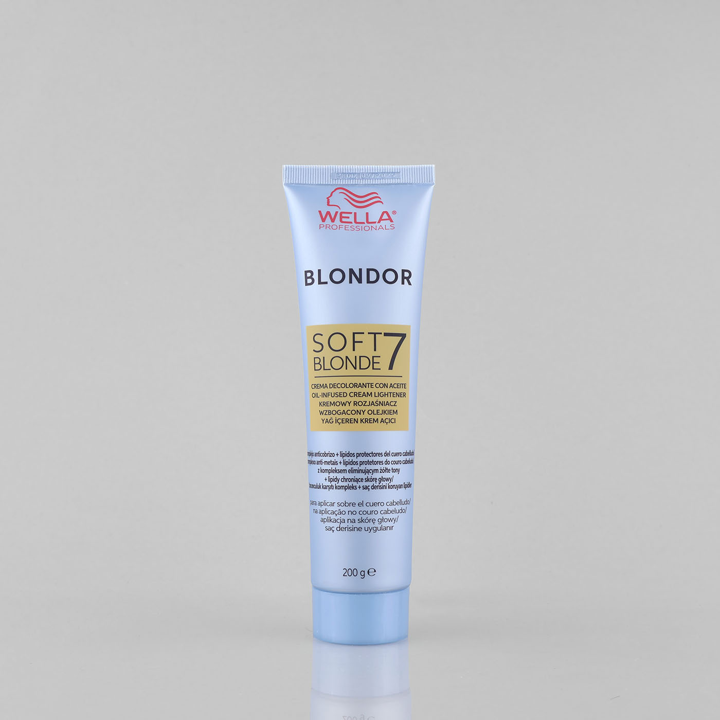 Wella Professionals Blondor Soft Blonde 7 šviesinamasis plaukų kremas, 200 g