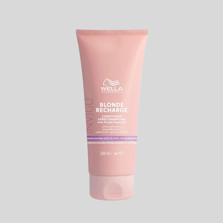 Wella Professionals Invigo Blonde Recharge šaltą atspalvį suteikiantis kondicionierius šviesiems plaukams, 200 ml