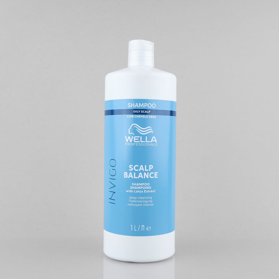 Wella Professionals Invigo Scalp Balance šampūnas riebiai galvos odai, 1000 ml