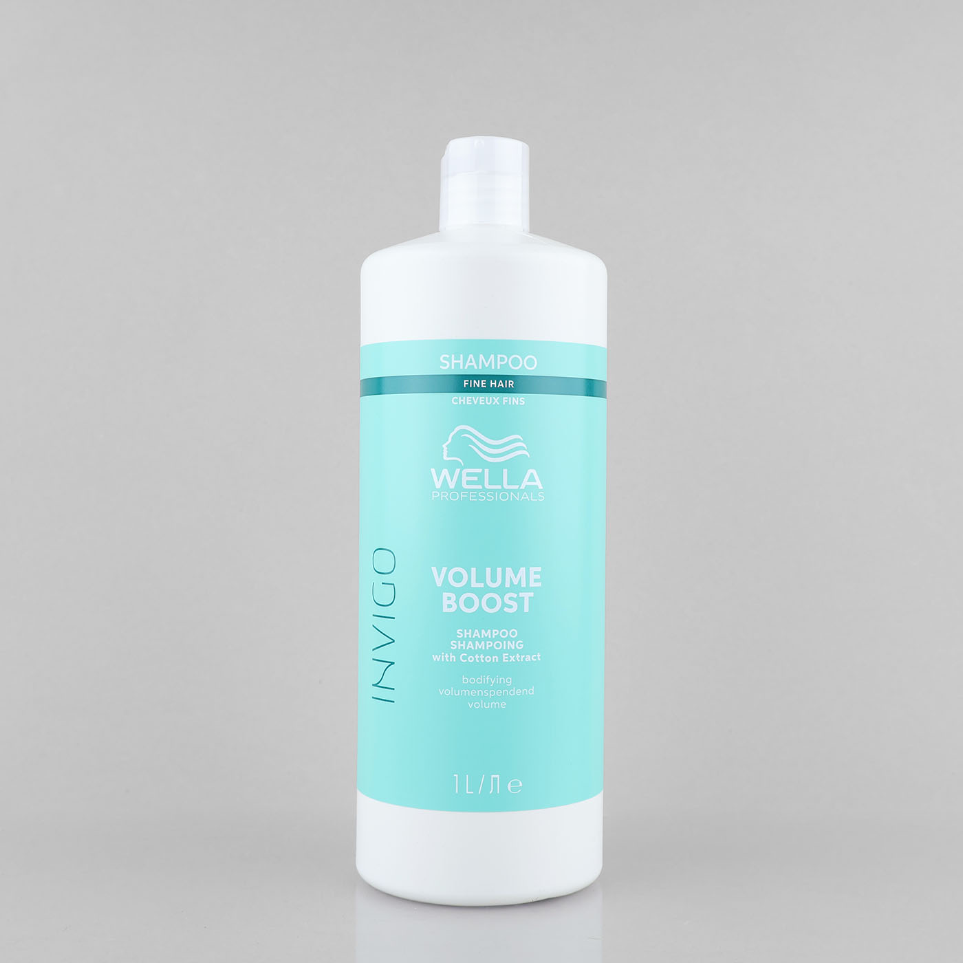 Wella Professionals Invigo Volume Boost apimties suteikiantis šampūnas ploniems plaukams, 1000 ml