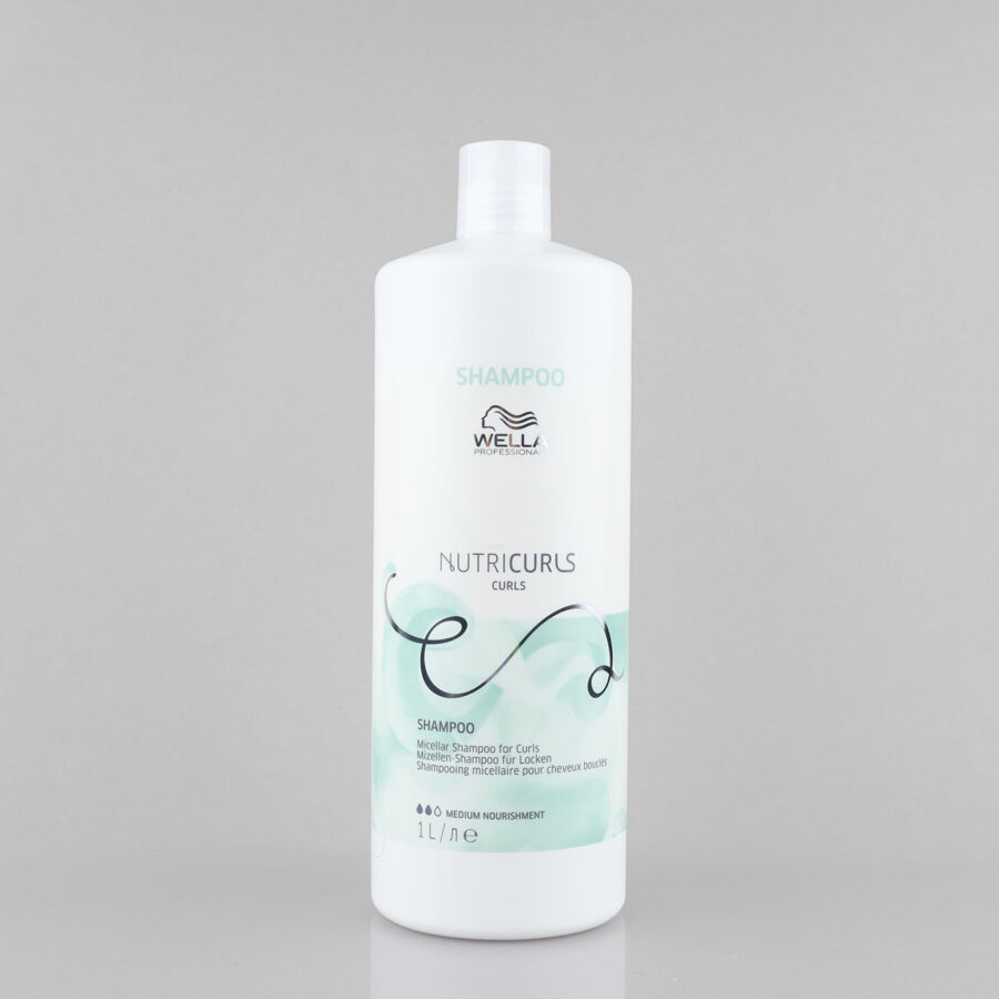 Wella Professionals NutriCurls Curls Micellar micelinis šampūnas garbanotiems plaukams, 1000 ml