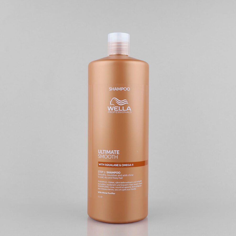 Wella Professionals Ultimate Smooth glotninamasis šampūnas sausiems plaukams, 1000 ml