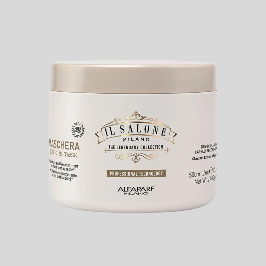 Alfaparf Milano Il Salone Milano Glorious Mask plaukų kaukė sausiems ir pažeistiems plaukams, 500 ml