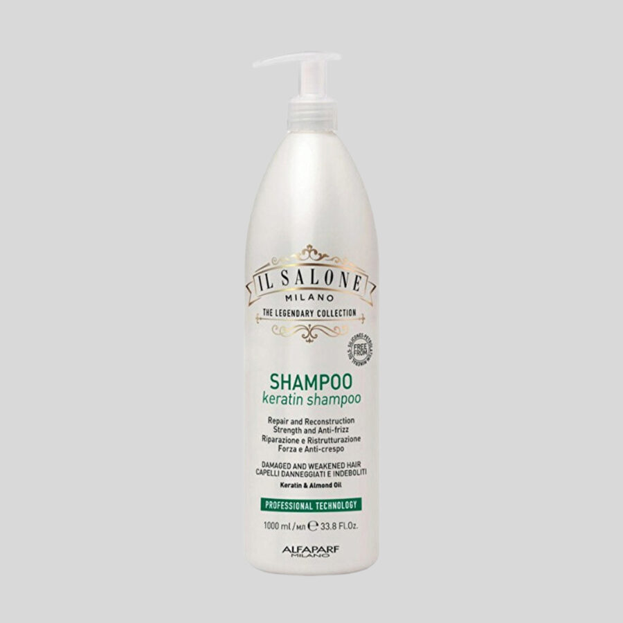Alfaparf Milano Il Salone Milano Keratin šampūnas pažeistiems plaukams, 1000 ml