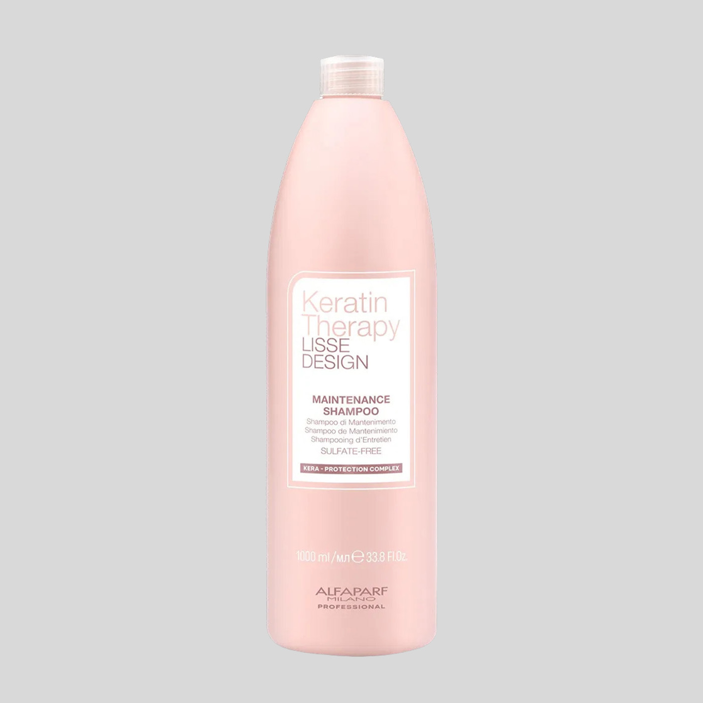Alfaparf Milano Keratin Therapy Lisse Design Maintenance šampūnas po plaukų tiesinimo procedūros, 1000 ml