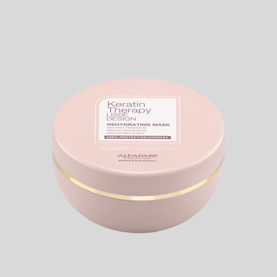 Alfaparf Milano Keratin Therapy Lisse Design Rehydrating Mask drėkinamoji plaukų kaukė, 200 ml