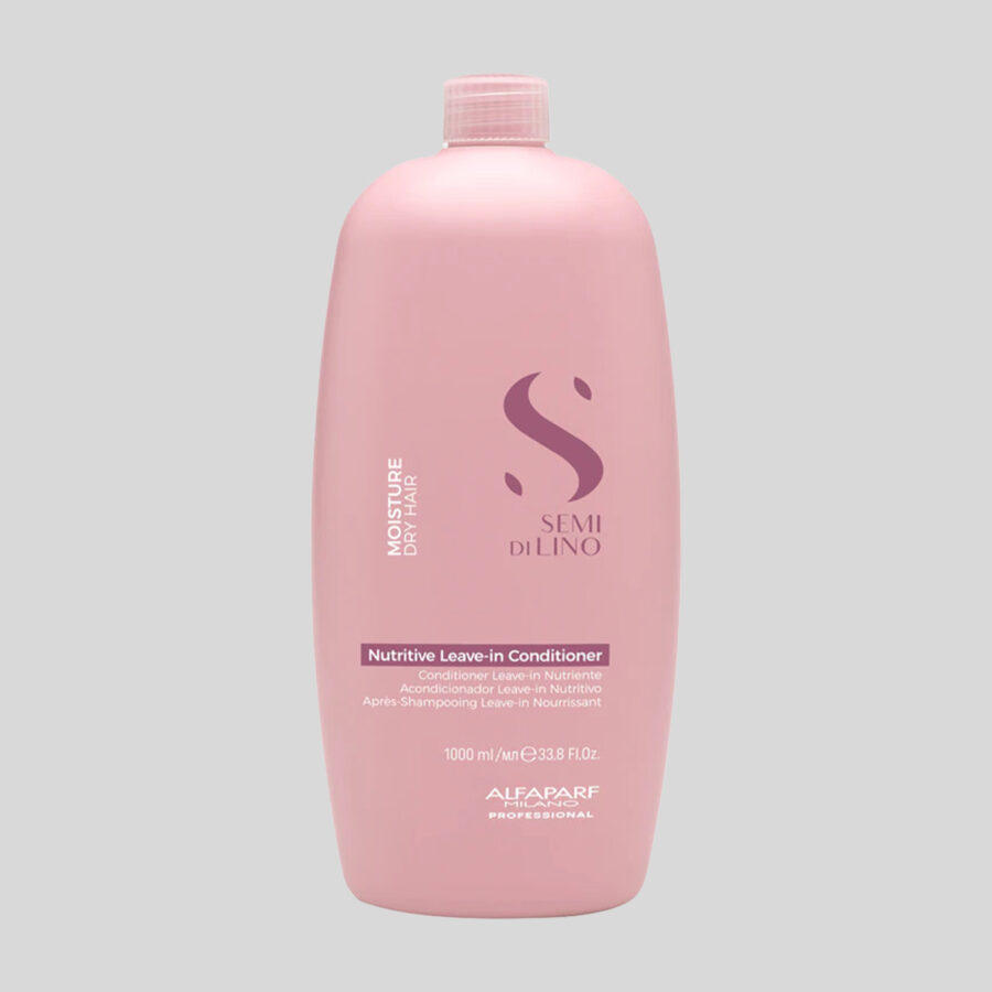 Alfaparf Milano Semi Di Lino Moisture Nutritive Leave-In nenuplaunamas plaukų kondicionierius, 1000 ml