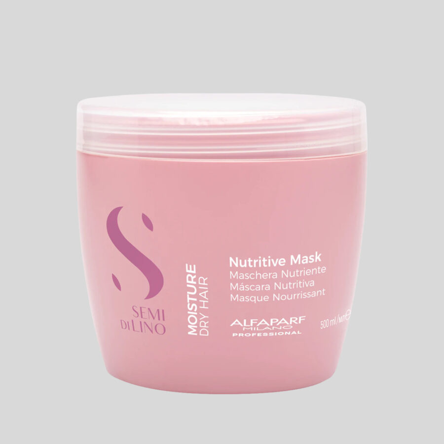 Alfaparf Milano Semi Di Lino Moisture Nutritive Mask plaukų kaukė sausiems plaukams, 500ml