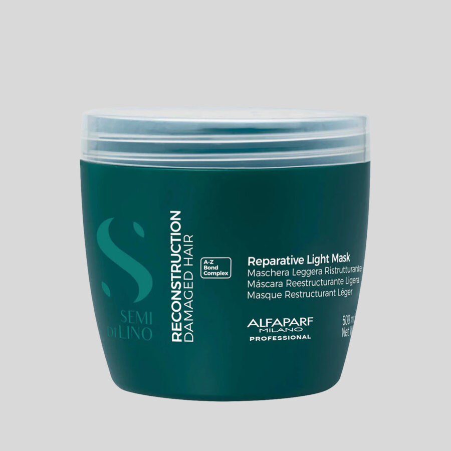Alfaparf Milano Semi Di Lino Reconstruction Reparative Light Mask atkuriamoji kaukė pažeistiems plaukams, 500 ml