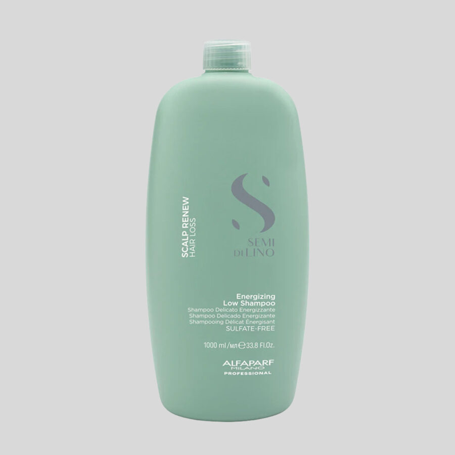Alfaparf Milano Semi Di Lino Scalp Renew Energizing Low Shampoo energizuojantis šampūnas nuo plaukų slinkimo, 1000 ml