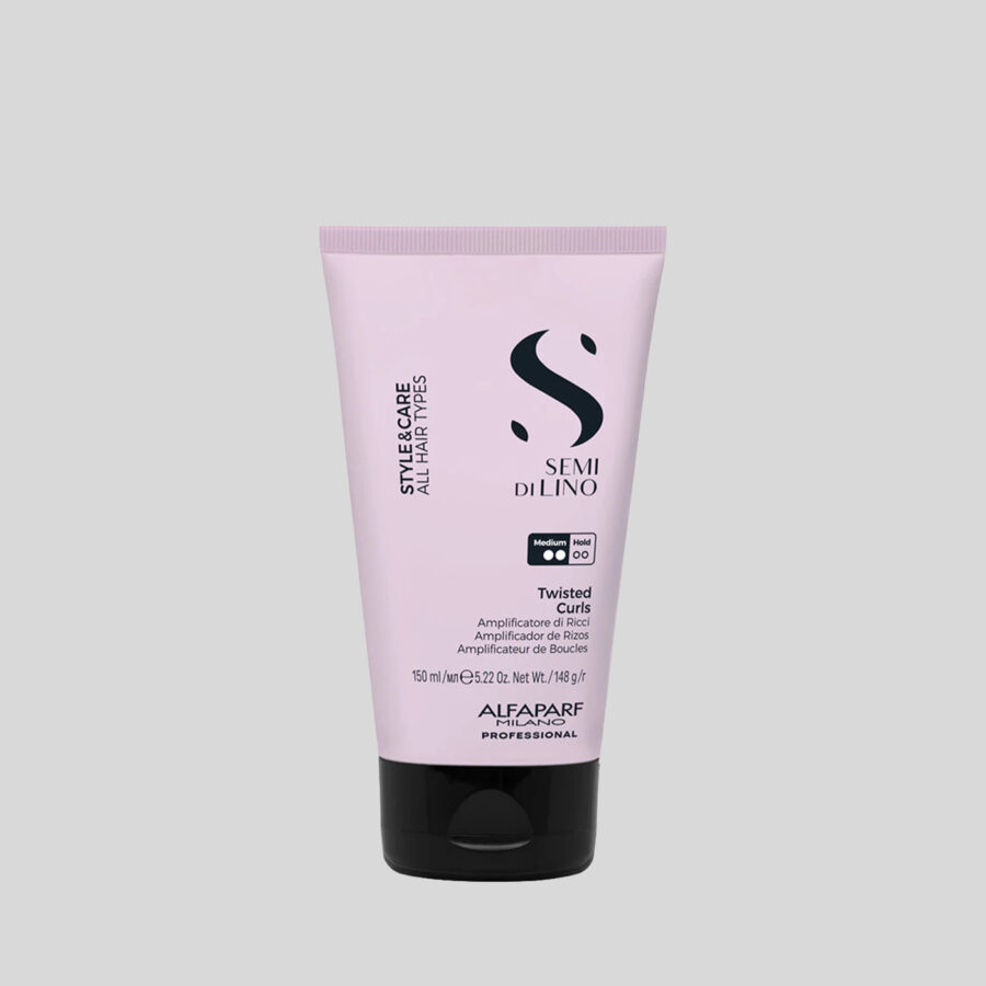 Alfaparf Milano Semi Di Lino Style&Care Twisted Curls kremas garbanotiems plaukams, 150 ml