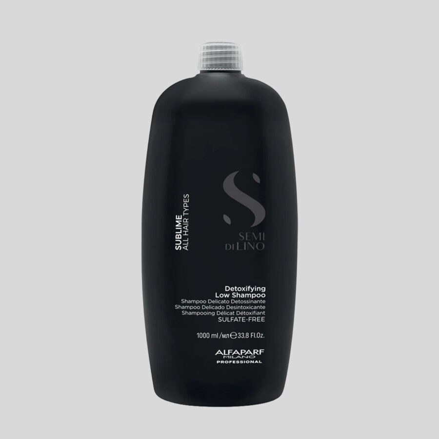 Alfaparf Milano Semi Di Lino Sublime Detoxifying Low Shampoo detoksikuojantis šampūnas, 1000 ml