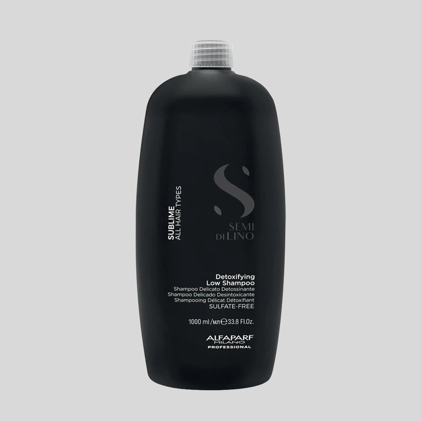 Alfaparf Milano Semi Di Lino Sublime Detoxifying Low Shampoo detoksikuojantis šampūnas, 1000 ml