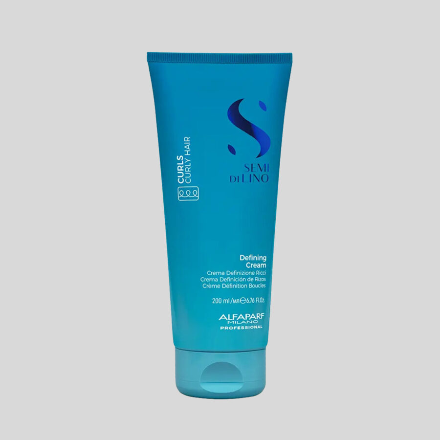 Alfaparf Milano Semi di Lino Curls Defining Cream nenuplaunamas garbanas išryškinantis kremas, 200 ml