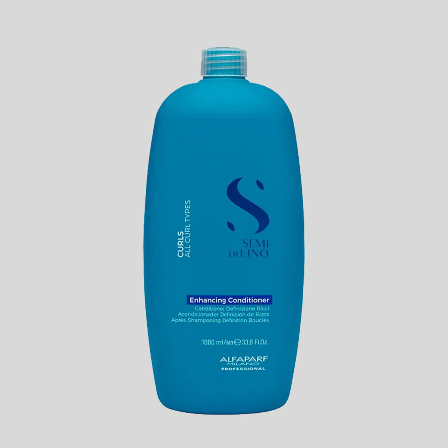 Alfaparf Milano Semi di Lino Curls garbanas išryškinantis kondicionierius, 1000 ml