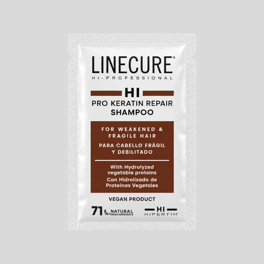 Hipertin Pro Keratin Repair atkuriamasis šampūnas su keratinu, 15 ml