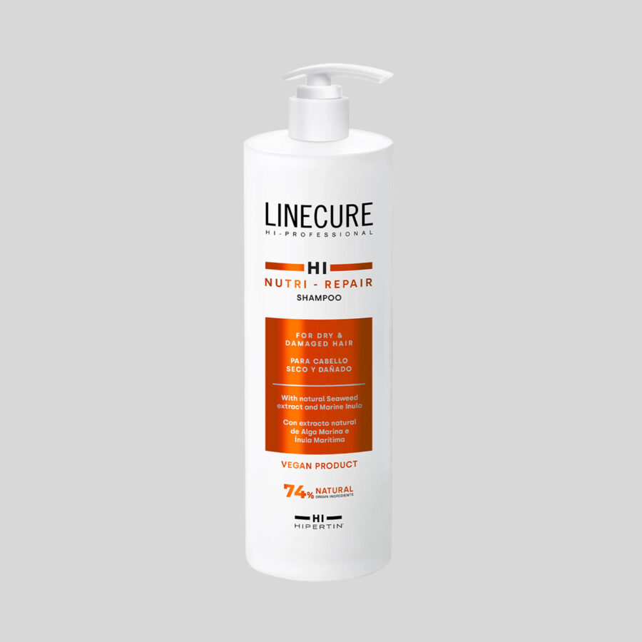 Hipertin Shampoo Linecure Nutri-Repair šampūnas sausiems ir pažeistiems plaukams, 1000 ml