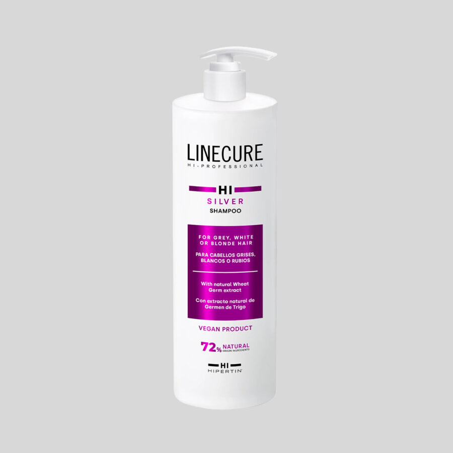Hipertin Shampoo Linecure Silver šampūnas mažinantis geltonus atspalvius, 1000 ml