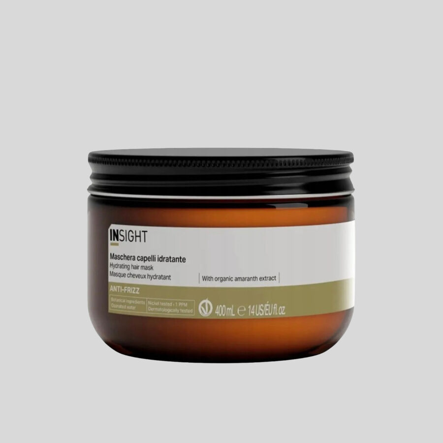 Insight Anti-Frizz drėkinamoji plaukų kaukė, 400 ml