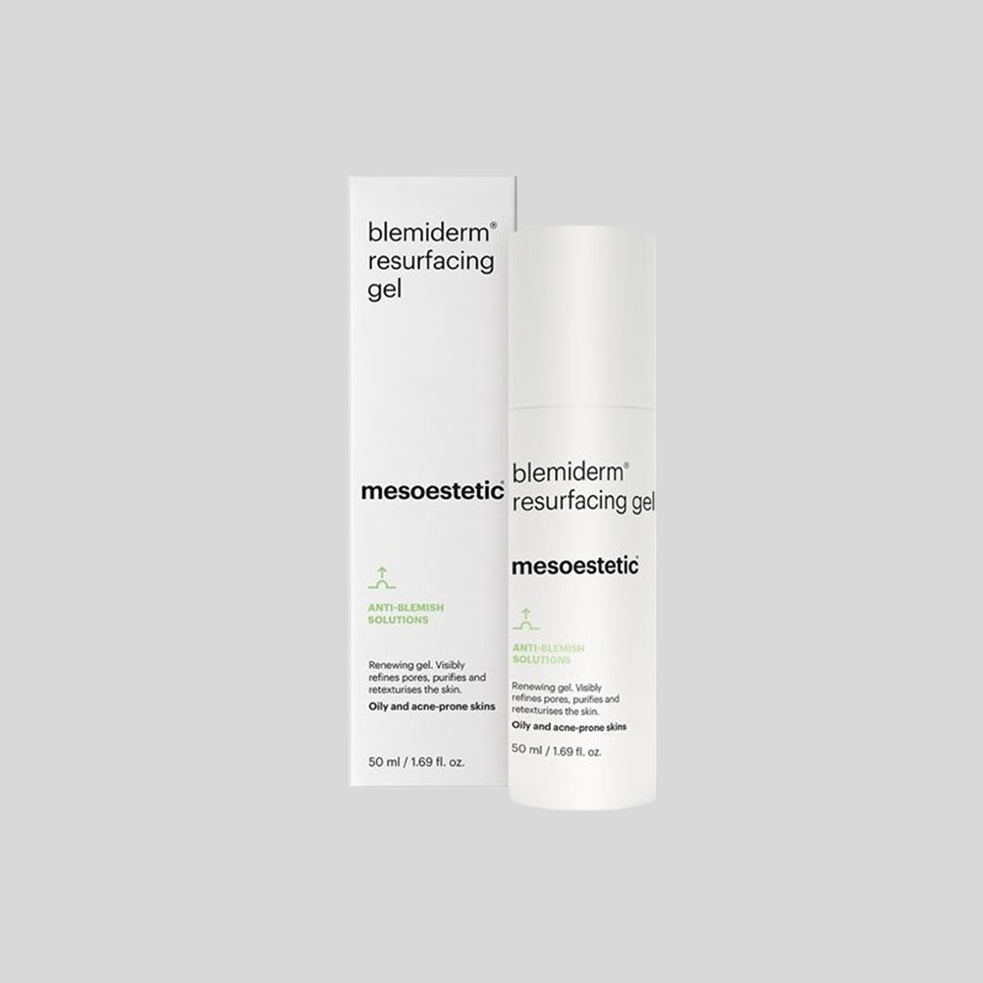 Mesoestetic Blemiderm Resurfacing Gel atnaujinamasis veido gelis, 50 ml