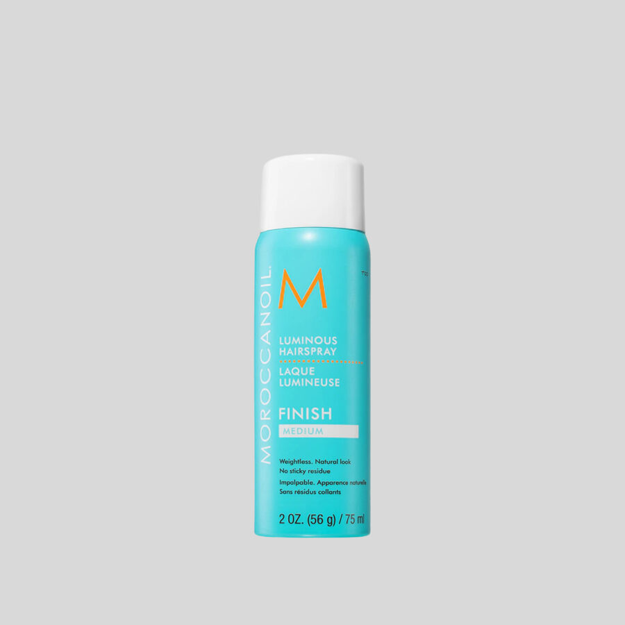 Moroccanoil Luminous Medium vidutinės fiksacijos plaukų lakas, 75 ml