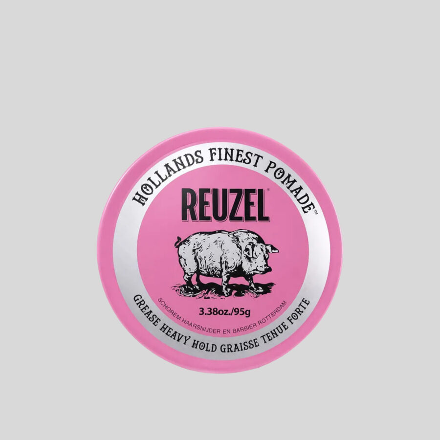 Reuzel Pink Grease Heavy Hold plaukų pomada, 95 g