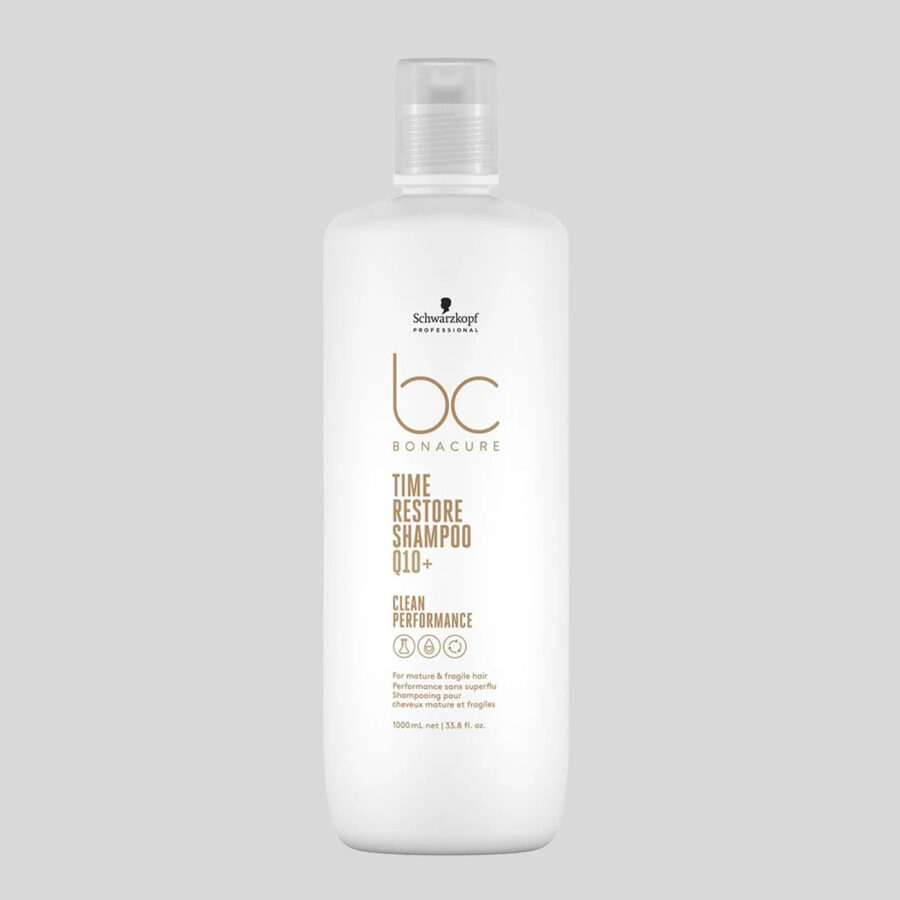 Schwarzkopf BC Time Restore Q10+ šampūnas brandiems plaukams, 1000 ml