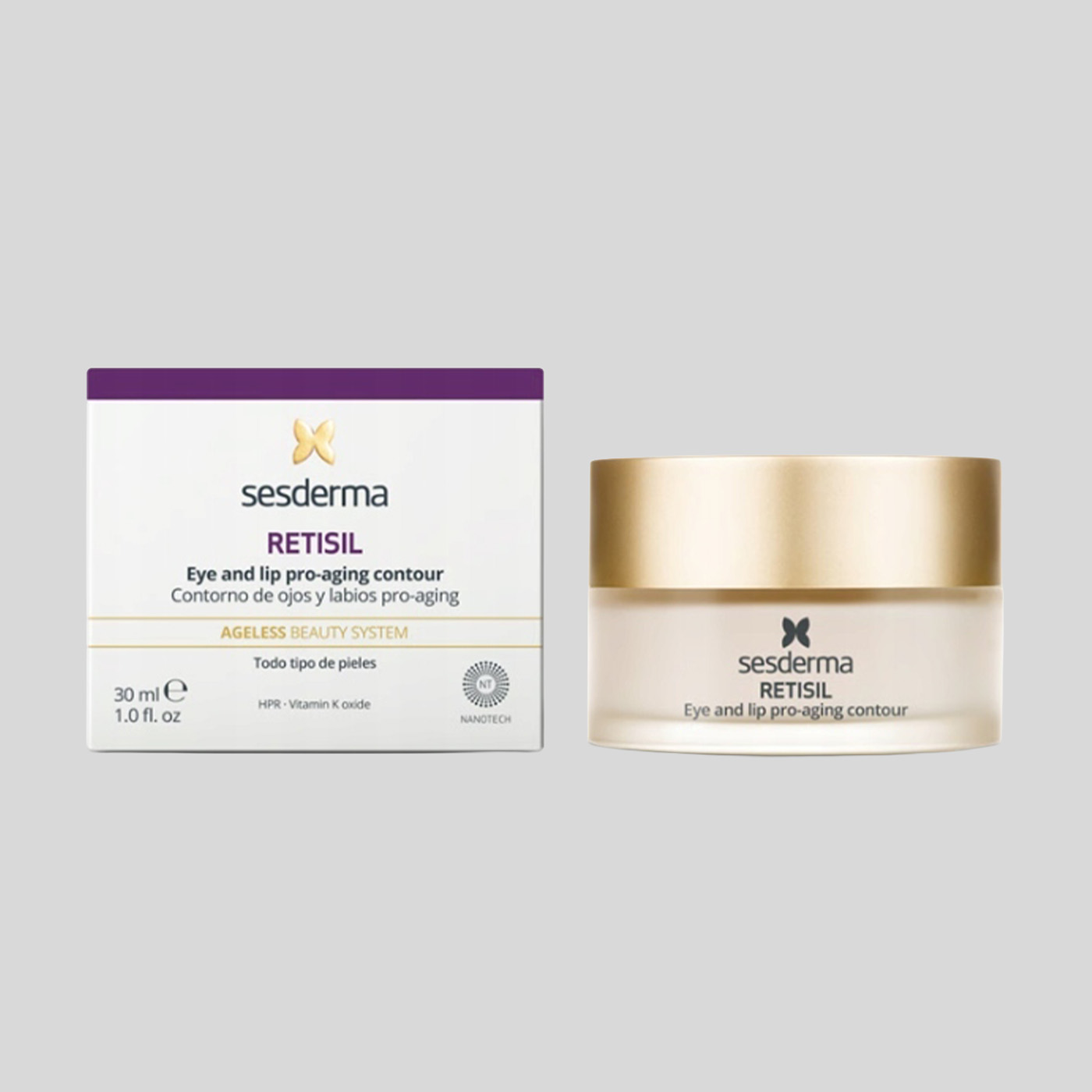 Sesderma Retisil Pro-Aging akių ir lūpų kontūro kremas, 30 ml