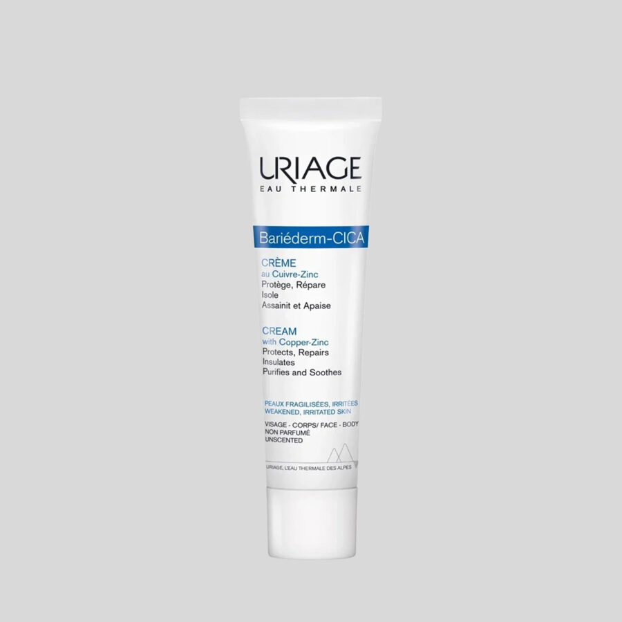 Uriage Bariéderm Cica atkuriamasis kremas su variu ir cinku, 40 ml