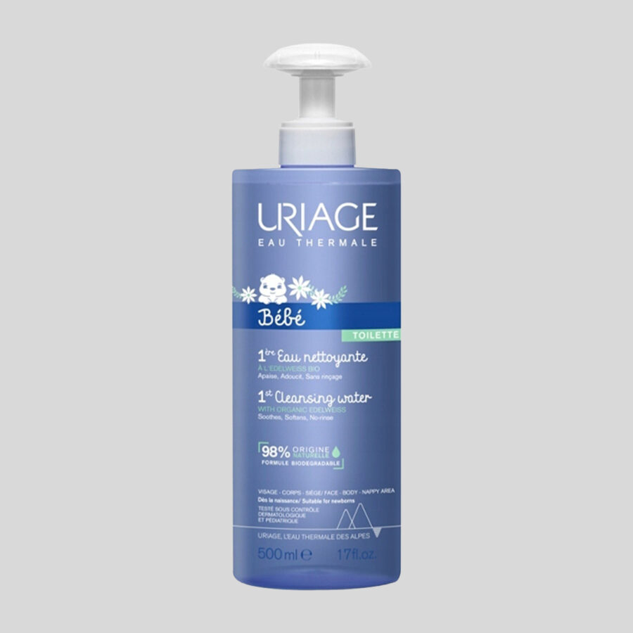Uriage Bébé 1st Cleansing Water valomasis vanduo kūdikiams, 500 ml