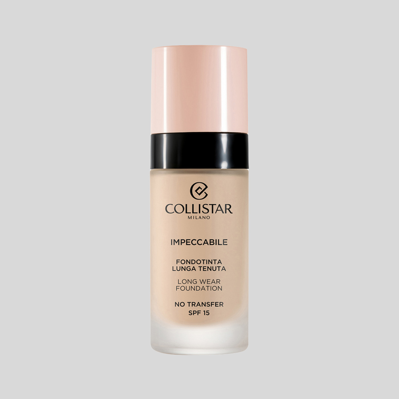 Collistar Impeccabile Long Wear ilgai išliekantis makiažo pagrindas SPF 15, 30 ml