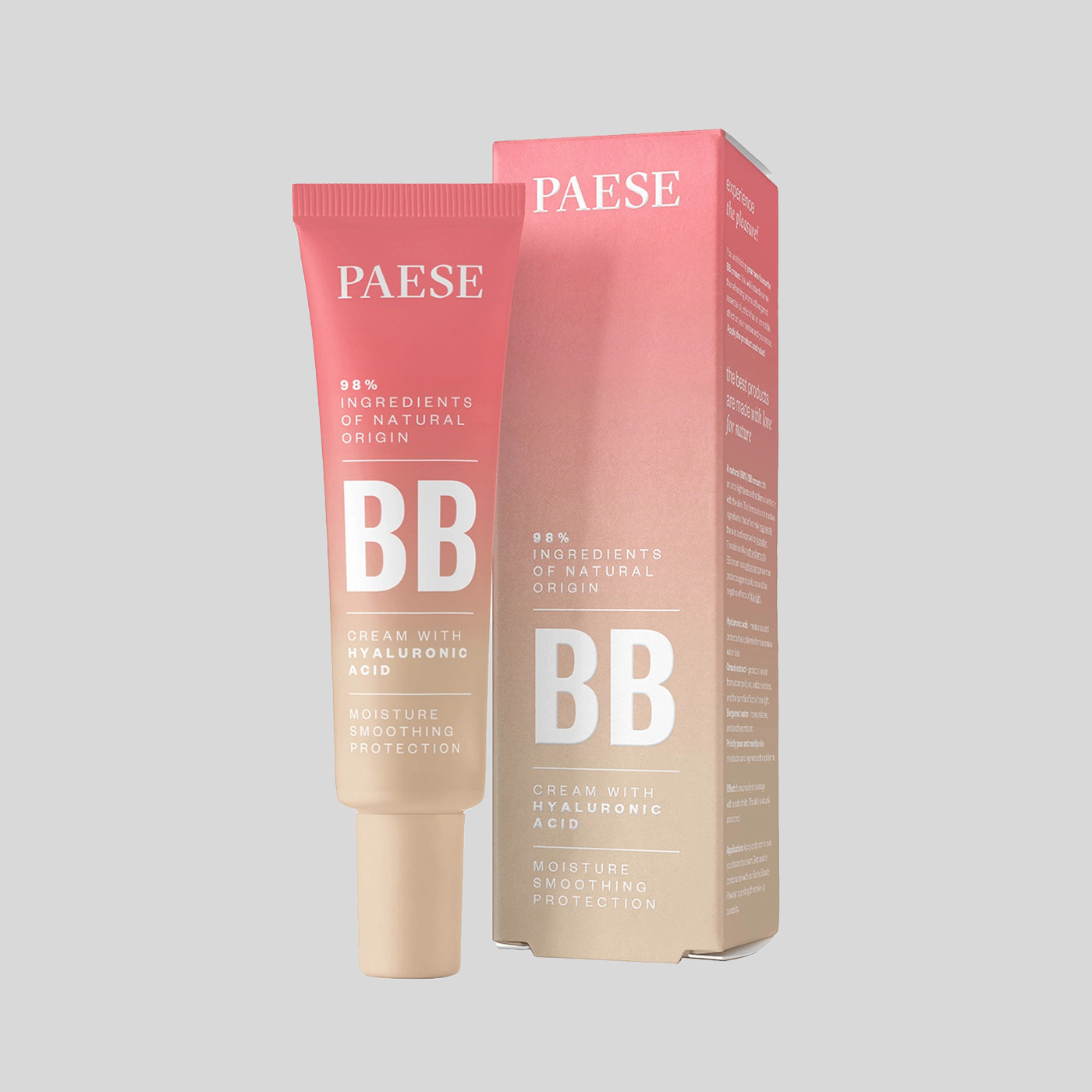 Paese BB Cream With Hyaluronic Acid kremas su hialurono rūgštimi, 30 ml