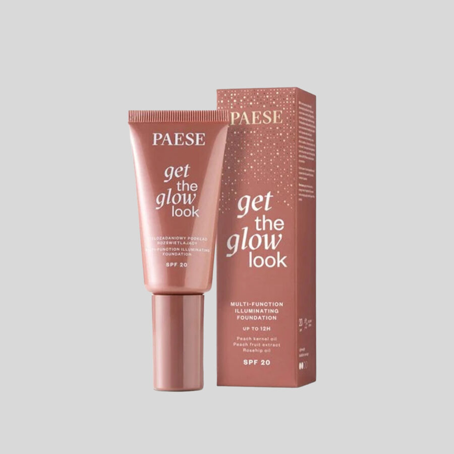 Paese Get The Glow Look daugiafunkcis švytėjimo suteikiantis makiažo pagrindas SPF 20, 30 ml