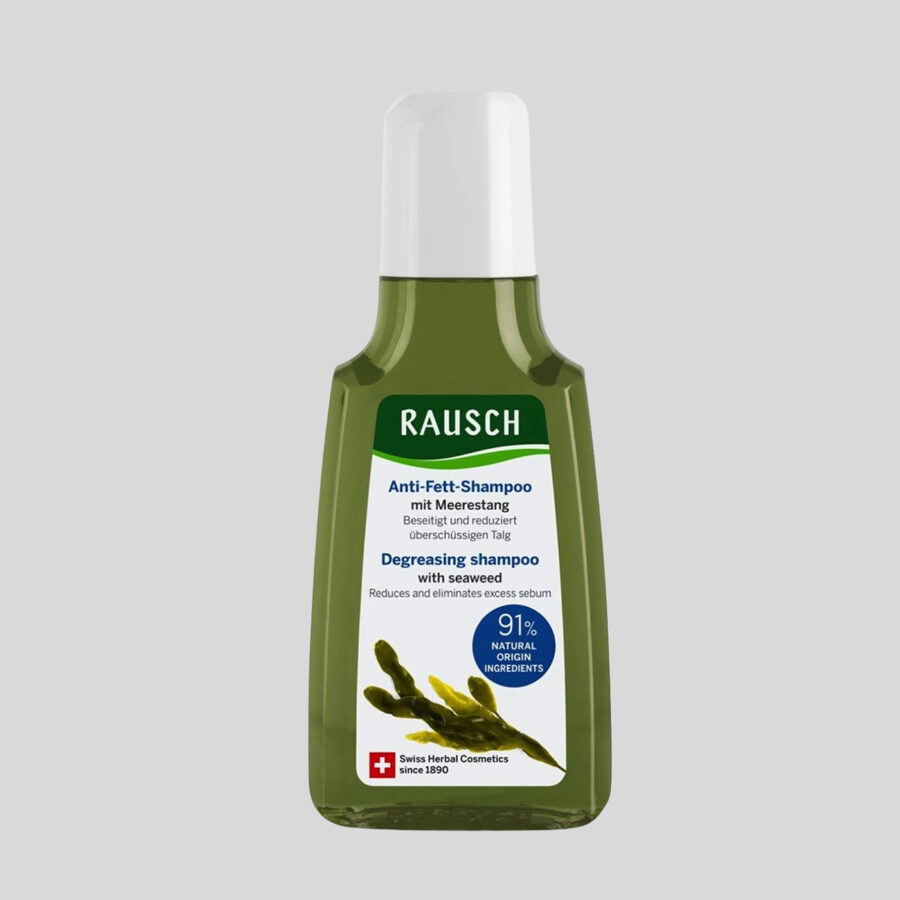 Rausch Degreasing plaukų šampūnas riebiai galvos odai su jūros dumbliais, 200 ml