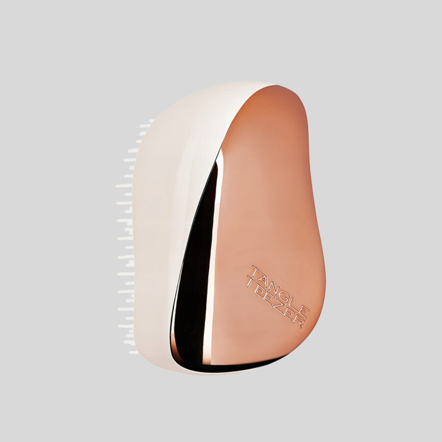Tangle Teezer Compact Styler Rose Gold Ivory kompaktiškas plaukų šepetys